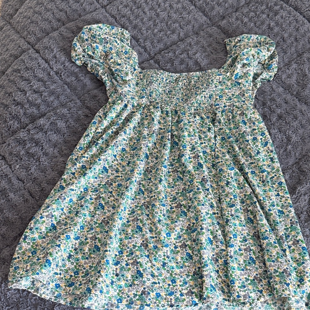 SHEIN Floral Dress with Blue and Green Accents